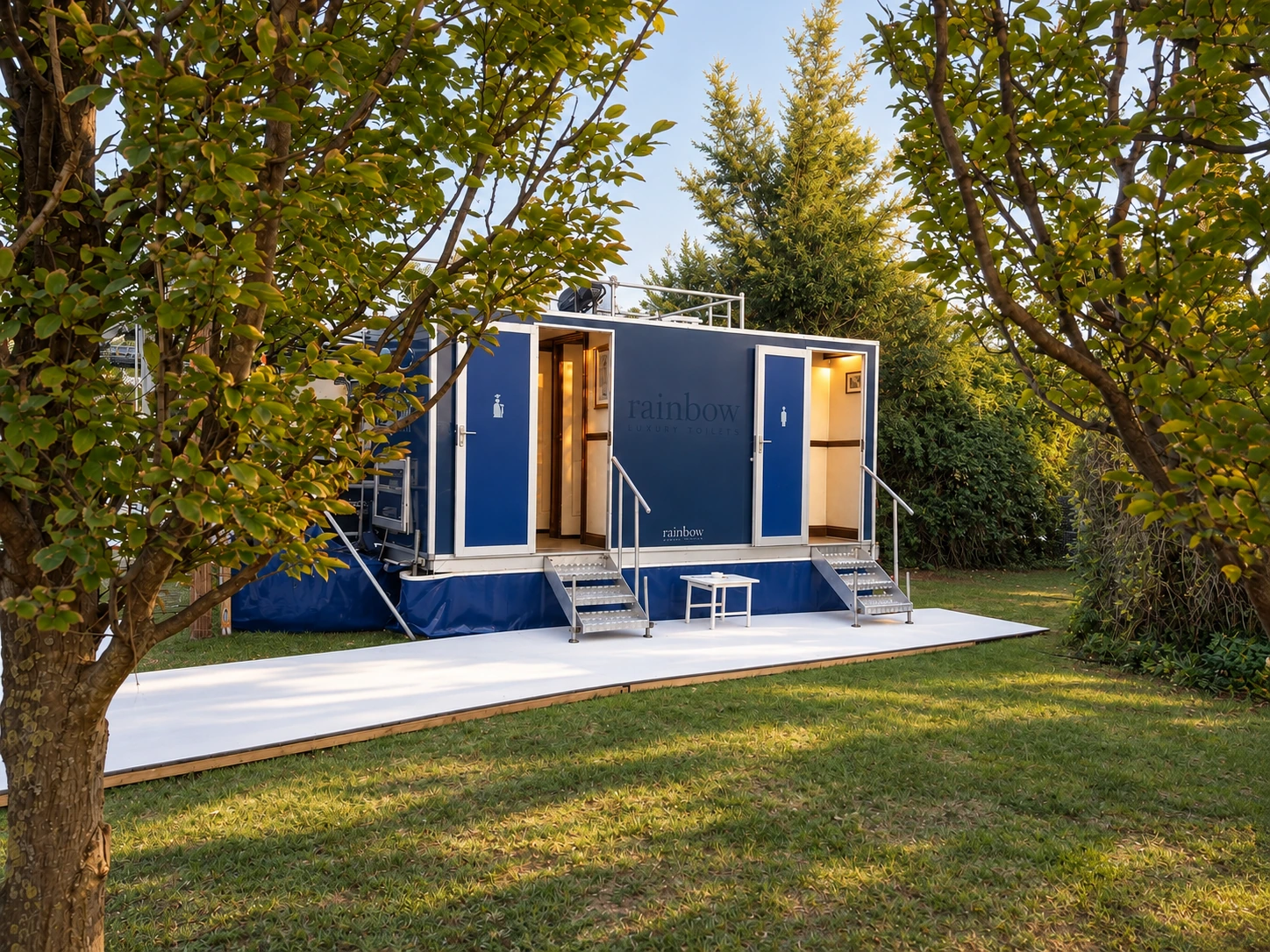 The Westminster trailer at a real event installation